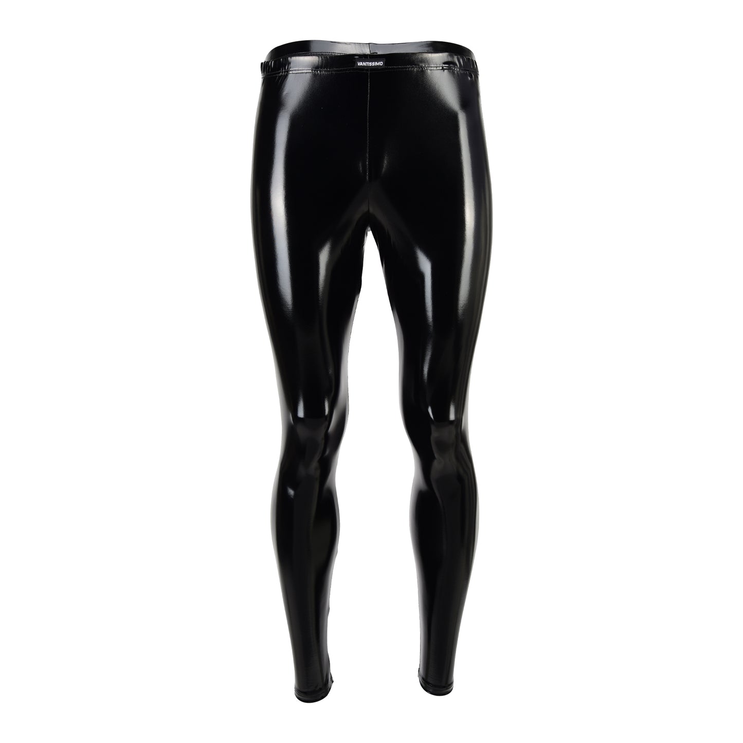 HERREN LEGGINGS SCHWARZ HOCHGLANZ LACK LATEX OPTIK MEGGINGS