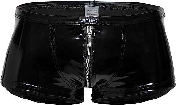 HERREN ZIPPED PANTS SCHWARZ HOCHGLANZ LACK LATEX LEDER OPTIK