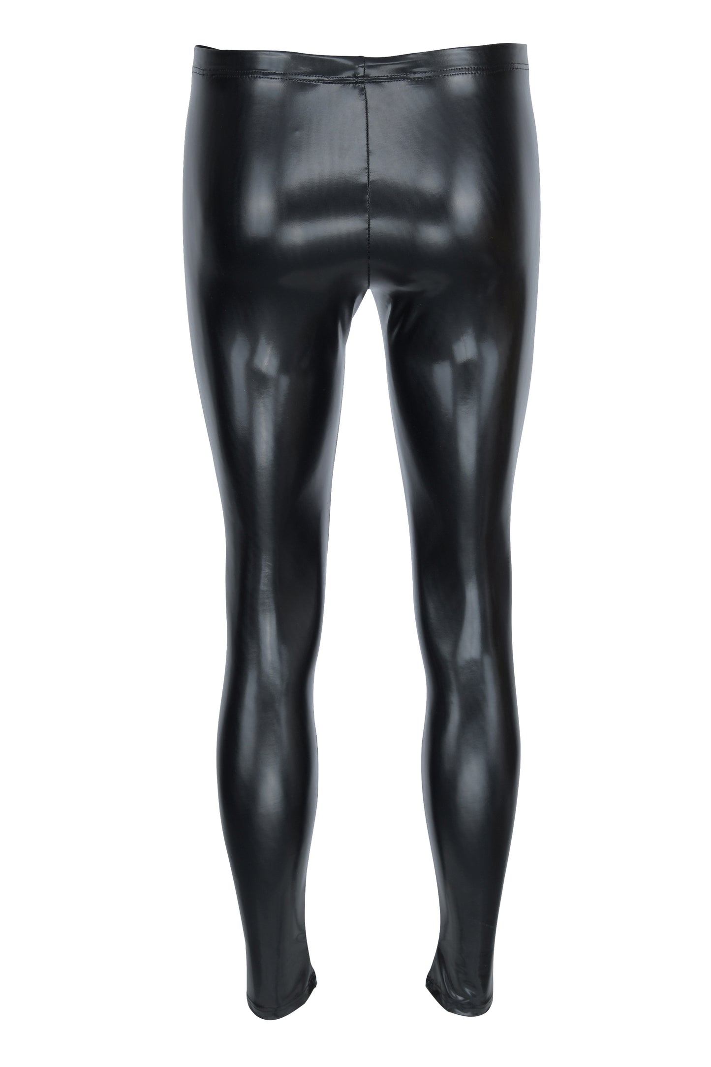 HERREN LEGGINGS SCHWARZ SATIN MATT GLANZ LATEX OPTIK MEGGINGS