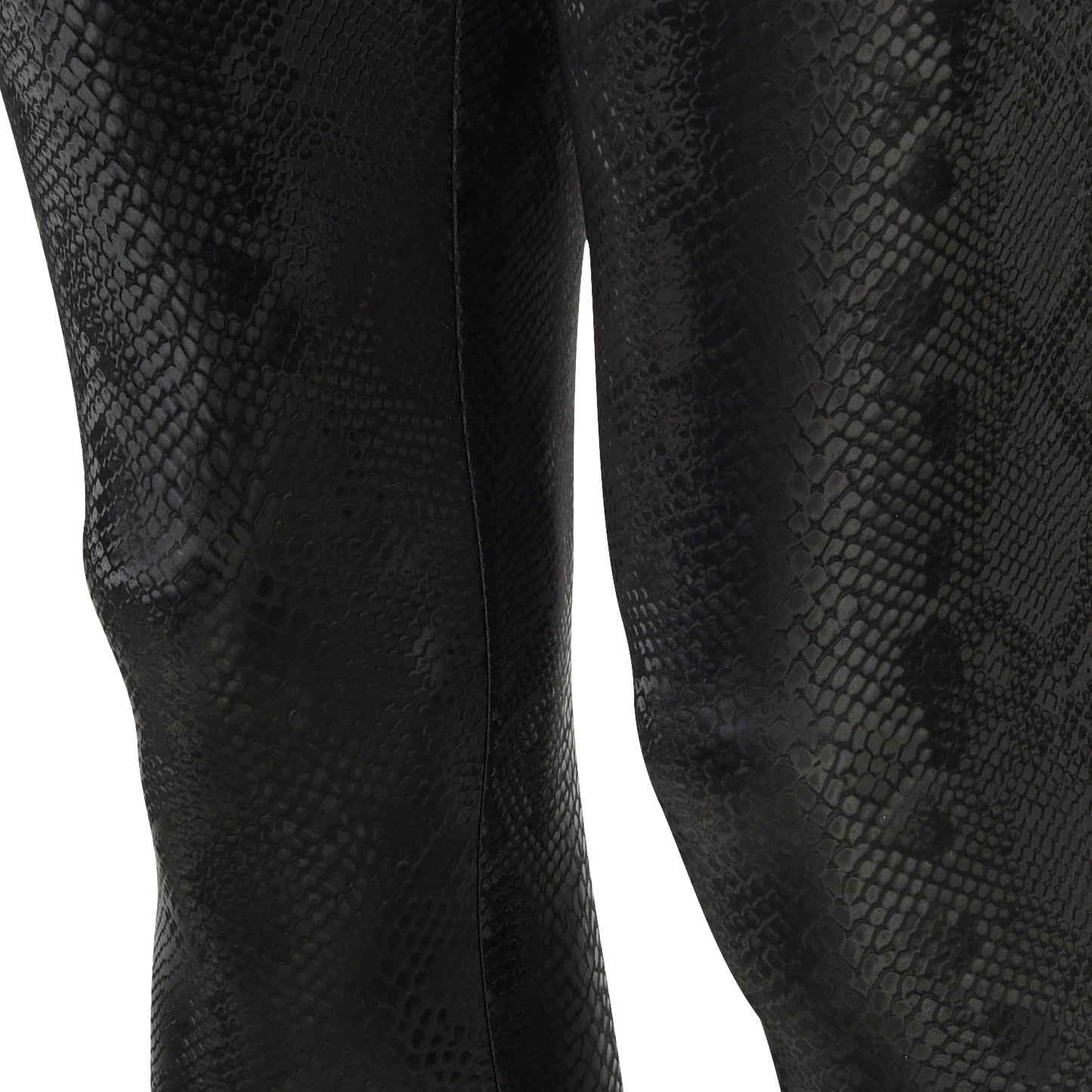 HERREN LEGGINGS SCHWARZ BLACK MAMBA SCHLANGEN LEDER OPTIK MEGGINGS