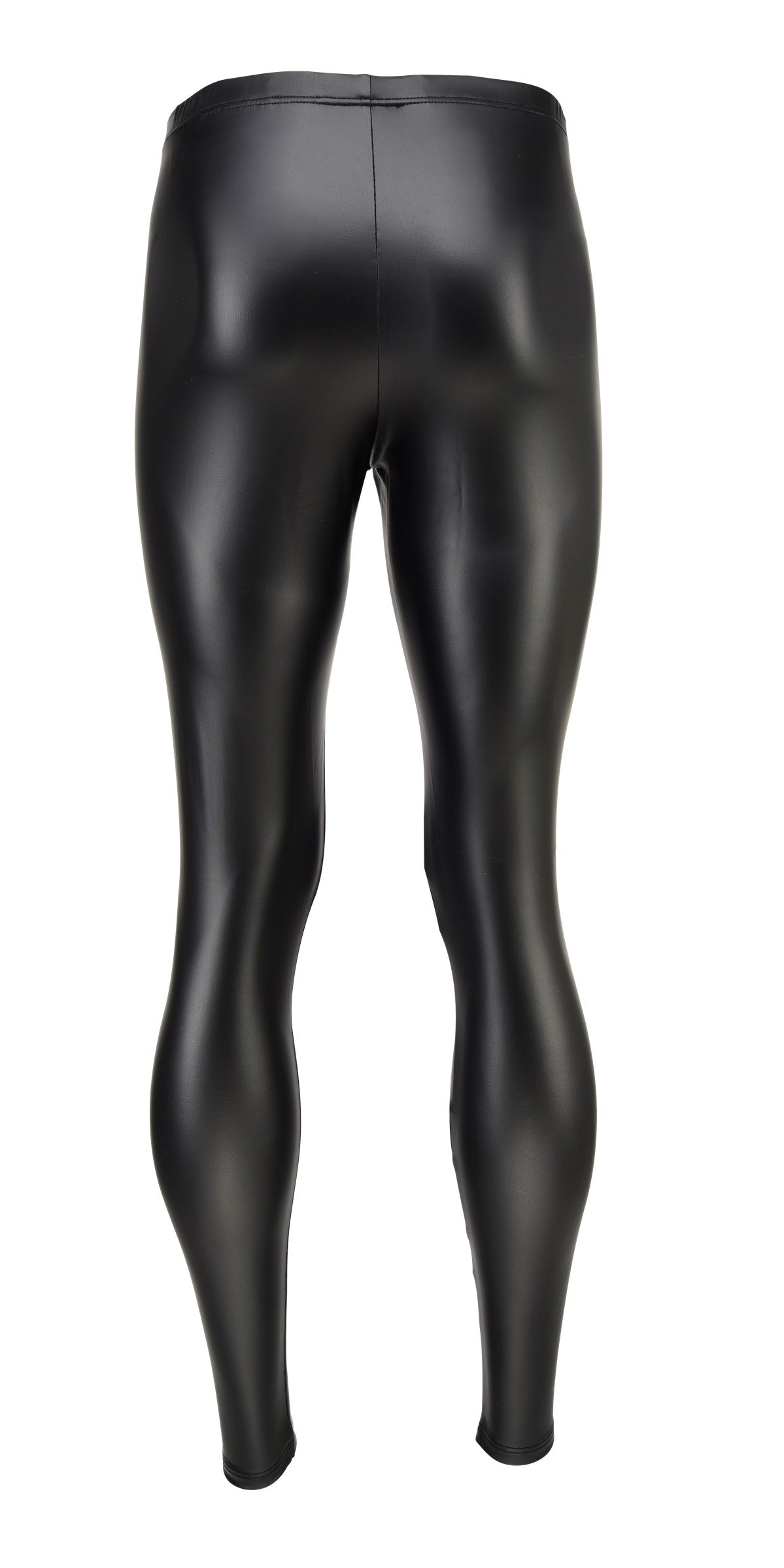 HERREN LEGGINGS SCHWARZ MATT LEDER OPTIK MEGGINGS